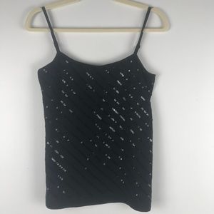 LOFT | Spaghetti strap sequin cami
